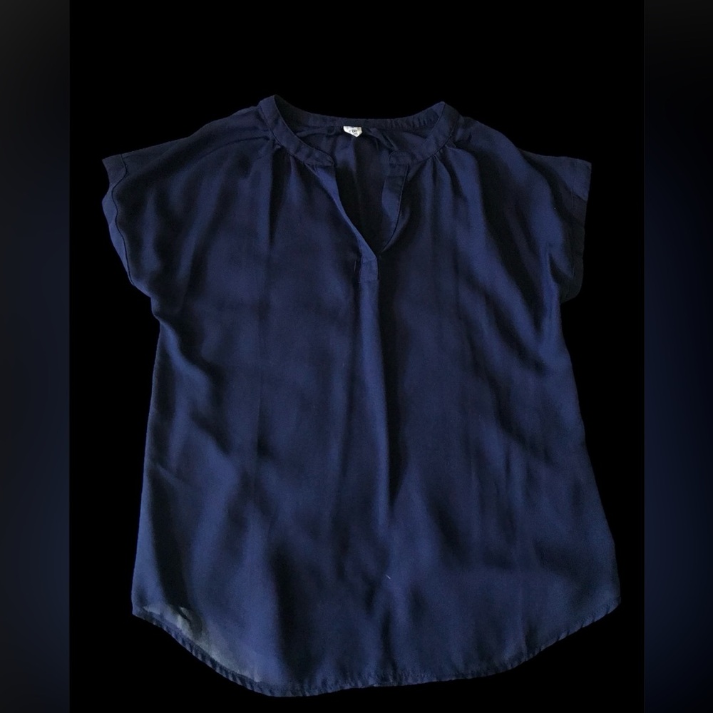LIL BETTER Navy Blue Women’s Blouse Small